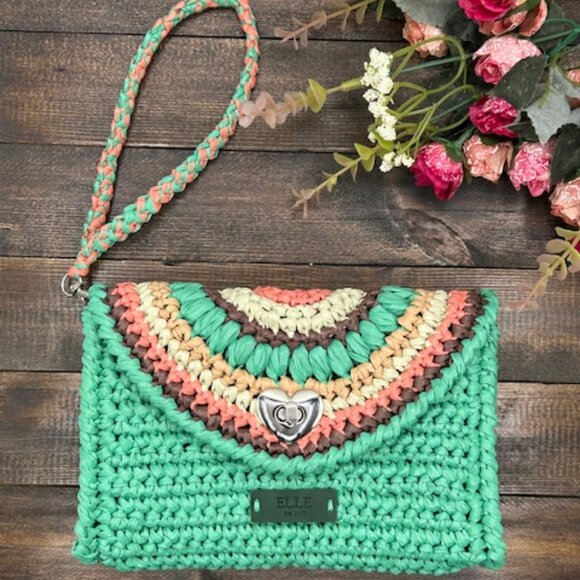 ELLE Raffia Crochet Clutch - Picture 11 of 15